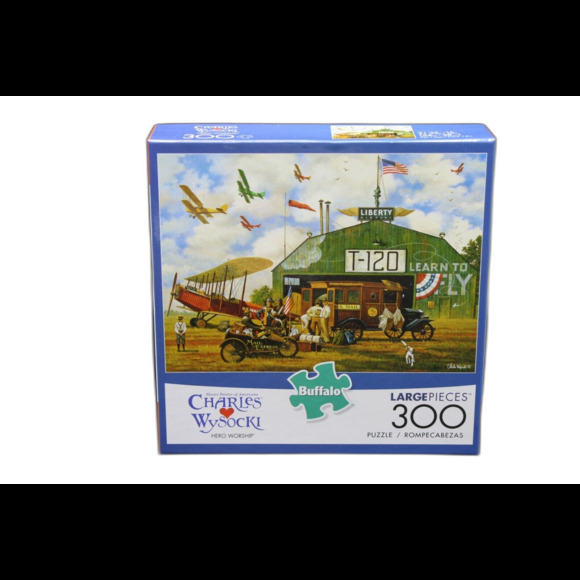 🧩Buffalo Games - Charles Wysocki - Hero Worship 300 Large Piece Jigsaw Puzzle🧩 - Picture 1 of 5
